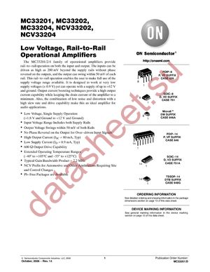 MC33202DR2G datasheet  